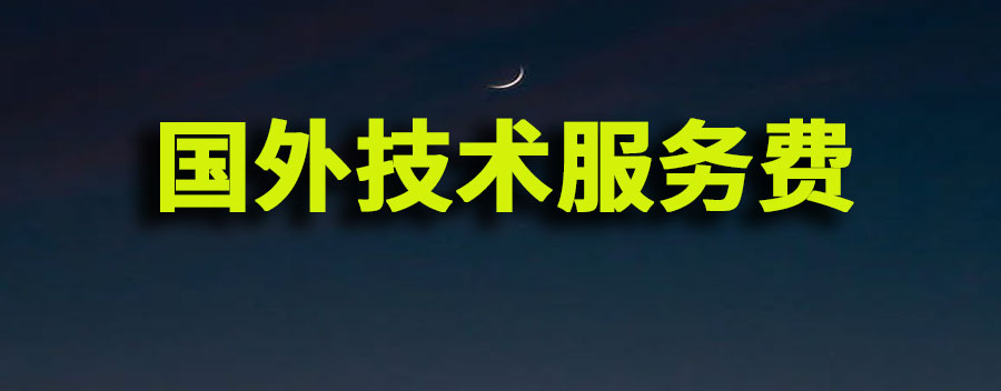 国外技术服务费如何申报增值税